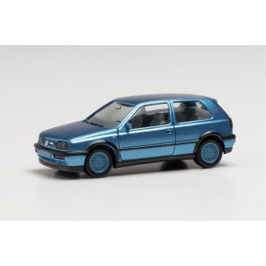 Herpa 034074-002 - VW Golf III VR6, blauw metallic