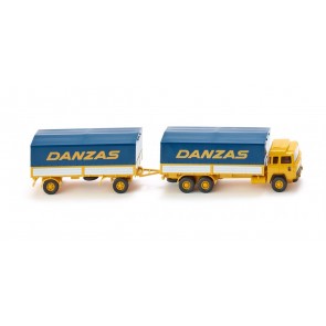 Wiking 0475 01 - Pritschenhängerzug (Magirus 235 D) "Danz