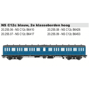 Artitec 20.255.06 - C12c B6410, blauw, grijs dak, 2e klasseborden hoog, 1954-66 (standaard)