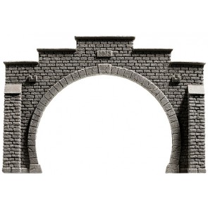 Noch 34852 - Tunnel-Portal, 2-gleisig, 12,3 x 8,5 cm