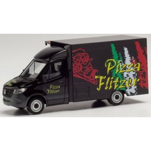 Herpa 095884 - Mercedes Benz Sprinter Foodtruck Pizza Flitzer