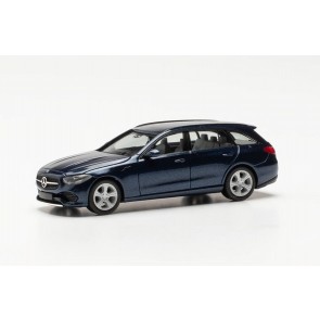 Herpa 430388-002 - Mercedes Benz C Estate (C206), blauw metallic