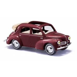 Busch 46573 - 1/87 RENAULT 4CV CABRIO ROTBRAUN 1954 