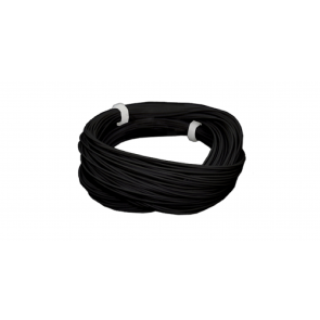 Esu 51942 - Hochflexibles Kabel, Durchmesser 0.5mm, AWG36, 2A, 10m Wickel, Farbe schwarz