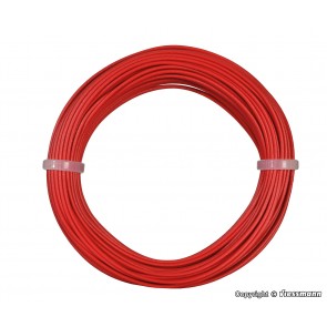 Viessmann 6863 - Kabelring, 0,14 mm², rot, 10m