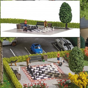 Busch 7839 - Action-Set: Gartenschach H0