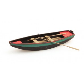 Artitec 387.09 GN - Stalen roeiboot groen  1 stuk  ready 1:87