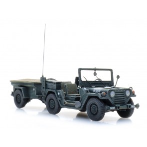 Artitec 6870569 - US M151 jeep + M416 trailer Forest green