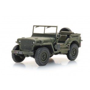Artitec 6870581 - FR M201 Hotchkiss jeep armée verte