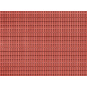 Auhagen 52425 - 1 Dekorplatte Dachpfanne rotbraun lose