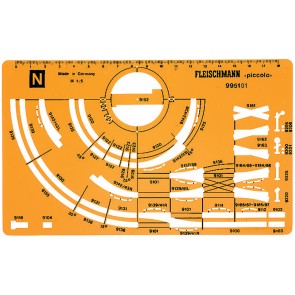 Fleischmann 995101 - Gleisplanschablone N neu      