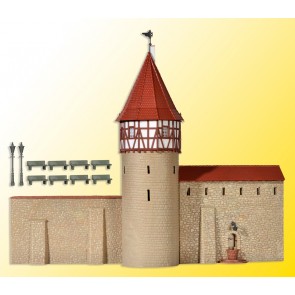 Kibri 38914 - H0 Stadtmauer mit Fachwerktur