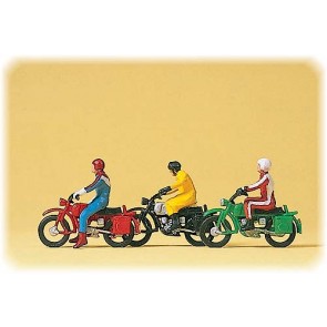 Preiser 10081 - 1:87 Motorrijders