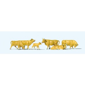 Preiser 10147 - 1:87 Koeien lichtbruin