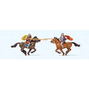 Preiser 24763 - 1:87 Riddergevecht te paard
