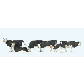 Preiser 73013 - 1:76 Koeien assorti