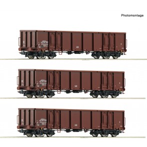 Roco 6600103 - 3er Set off.Güterwag. Eas DR  