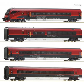 Roco 74039 - 4er Set Railjet ÖBB AC        