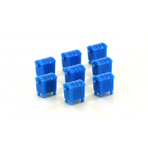 Minis LC46002 - 1/160 8ER SET MÜLLTONNEN GROß BLAU 