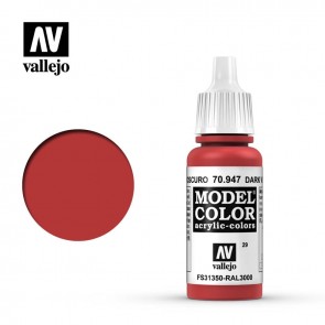 Vallejo 70947 - MODEL COLOR DARK VERMILION (#38)