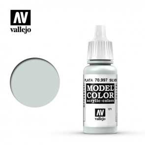 Vallejo 70997 - MODEL COLOR SILVER (#195)